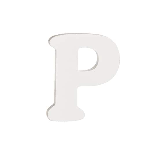 12 Pack 2.5" White Wood Letter by Make Market® Letters & Numbers